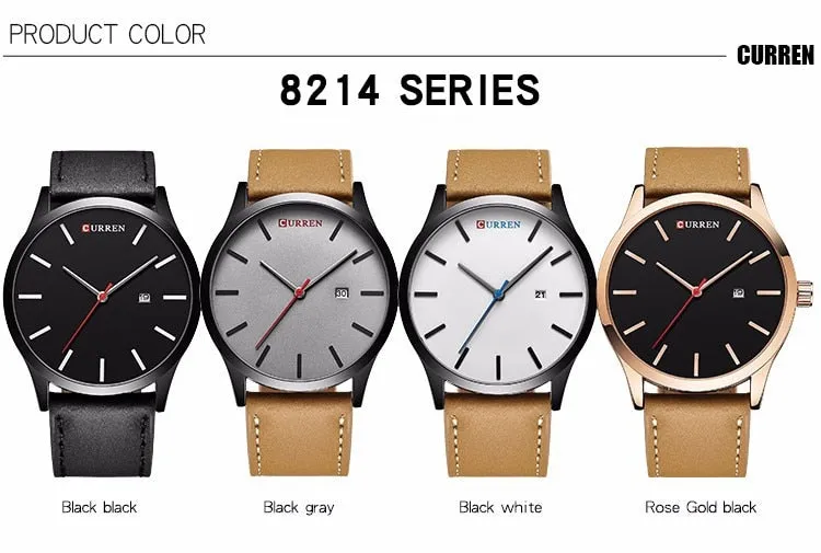 CURREN Fashion Simple Men Watch Top Brand Luxury Military Sport Wrist Watch Men Quartz Clock Mens Watches Waterproof Relogio