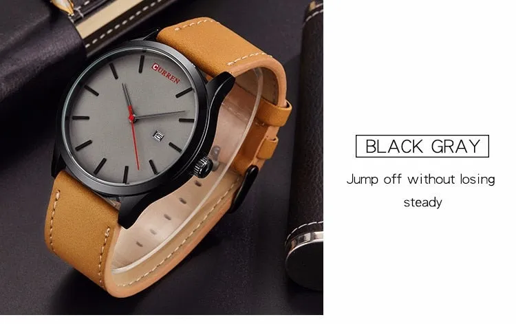 CURREN Fashion Simple Men Watch Top Brand Luxury Military Sport Wrist Watch Men Quartz Clock Mens Watches Waterproof Relogio