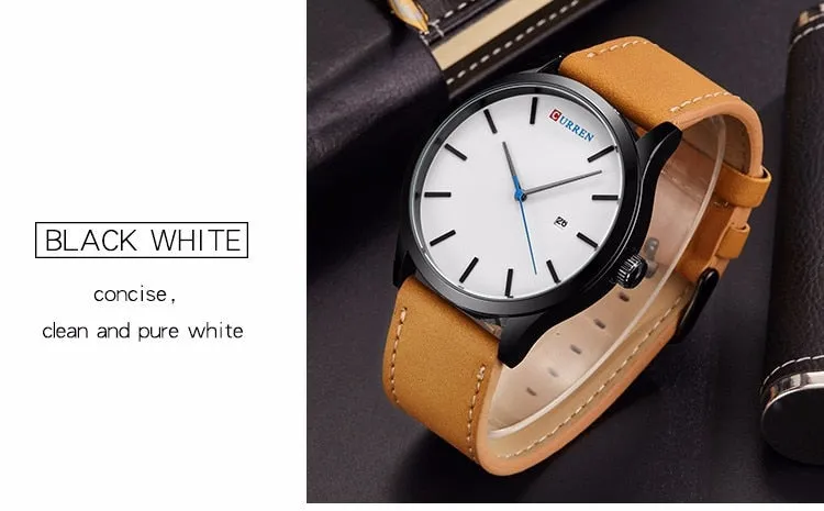 CURREN Fashion Simple Men Watch Top Brand Luxury Military Sport Wrist Watch Men Quartz Clock Mens Watches Waterproof Relogio