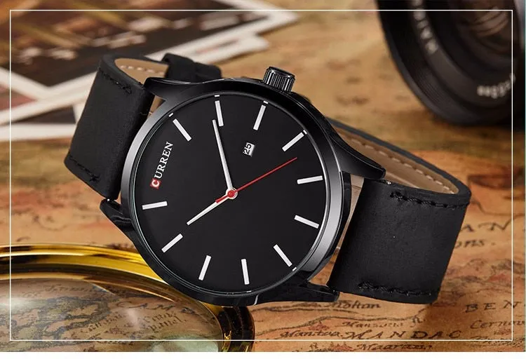 CURREN Fashion Simple Men Watch Top Brand Luxury Military Sport Wrist Watch Men Quartz Clock Mens Watches Waterproof Relogio
