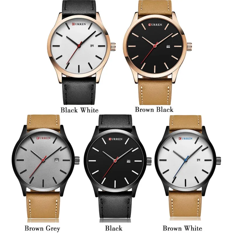 CURREN Fashion Simple Men Watch Top Brand Luxury Military Sport Wrist Watch Men Quartz Clock Mens Watches Waterproof Relogio