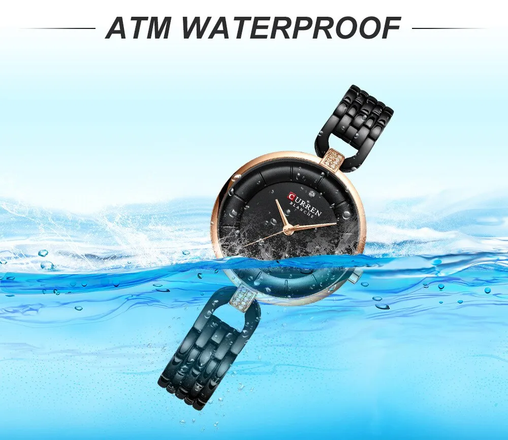 CURREN New Women Luxury Brand Watch Waterproof Fashion Lady Wristwatch for Woman Clock Ladies Quartz Watches Relogio Feminino