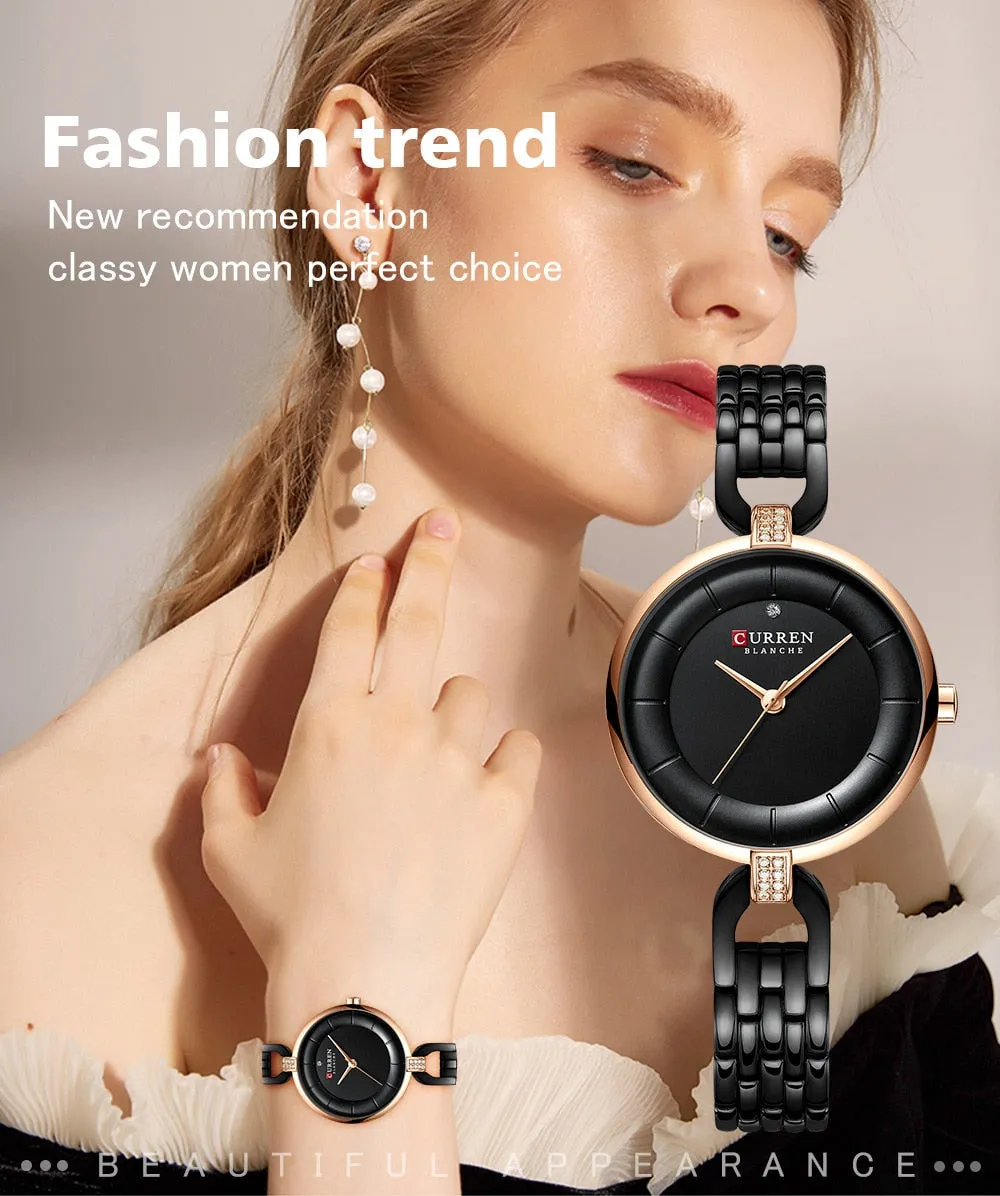 CURREN New Women Luxury Brand Watch Waterproof Fashion Lady Wristwatch for Woman Clock Ladies Quartz Watches Relogio Feminino