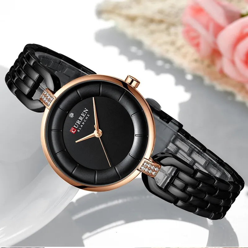 CURREN New Women Luxury Brand Watch Waterproof Fashion Lady Wristwatch for Woman Clock Ladies Quartz Watches Relogio Feminino