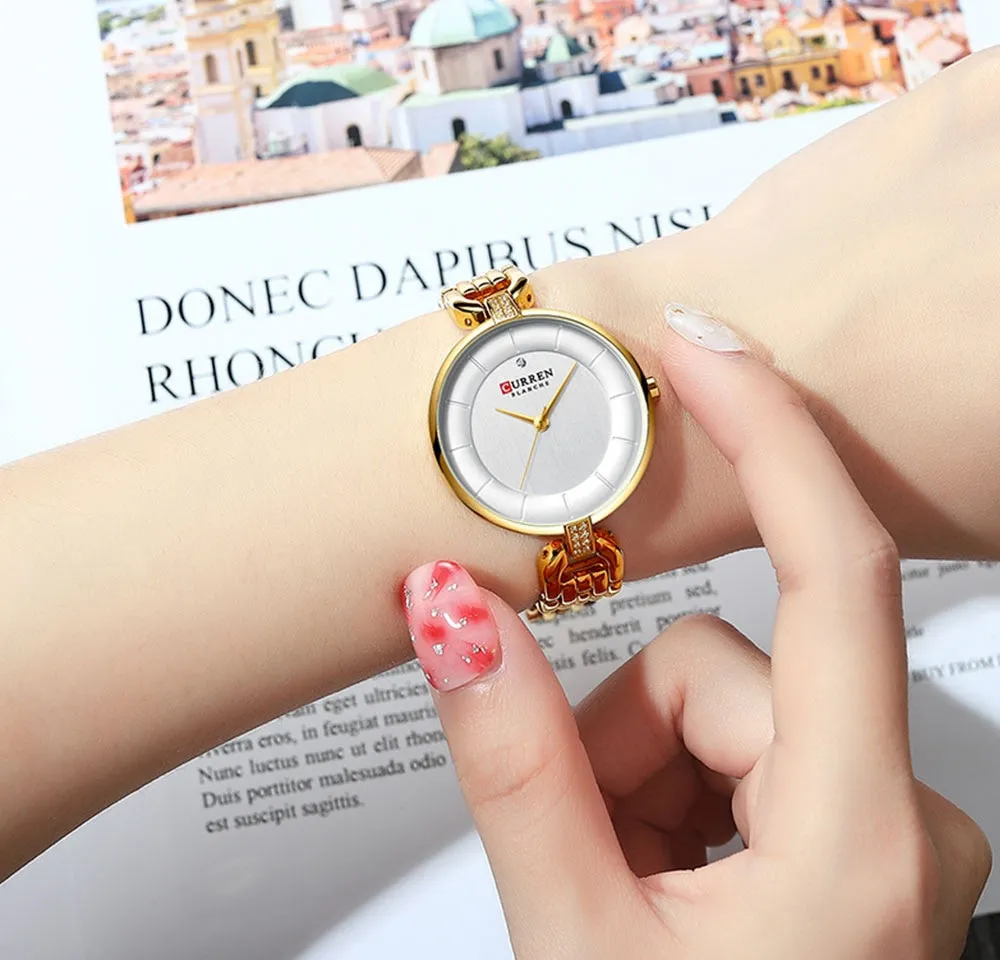 CURREN New Women Luxury Brand Watch Waterproof Fashion Lady Wristwatch for Woman Clock Ladies Quartz Watches Relogio Feminino