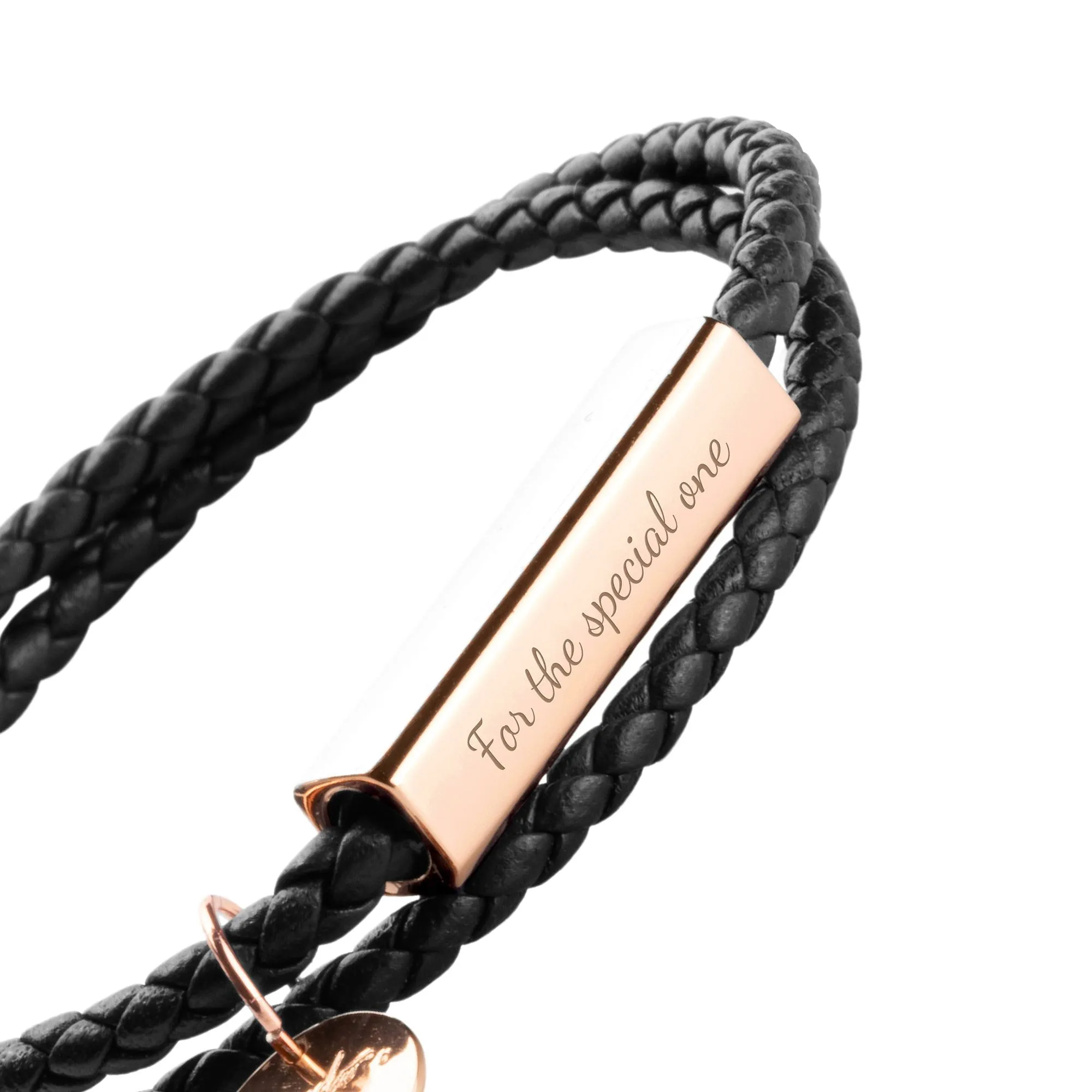 Customizable Name Design Ricordi Italian Leather Wrap Bracelet