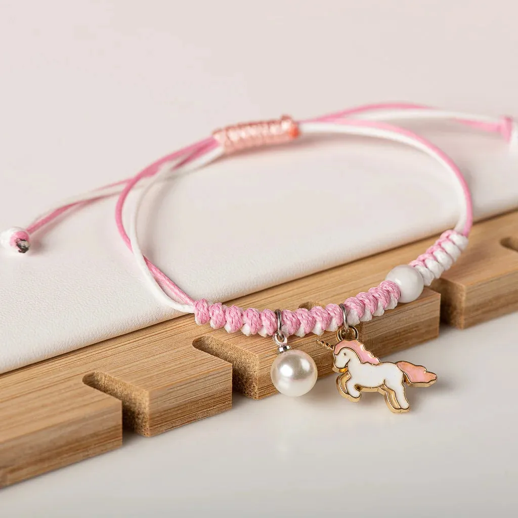 Cute Metal Drip Glaze Pendant Hand-Wowen Gift Bracelets Bangles For Women Girl Children Wholesale #MZ101