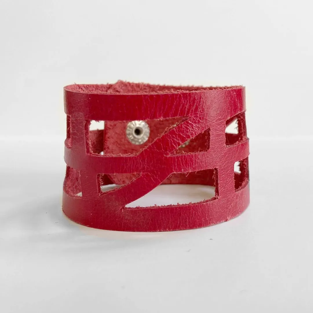 Cutout Leather Band - Optimist & Empowerment Design