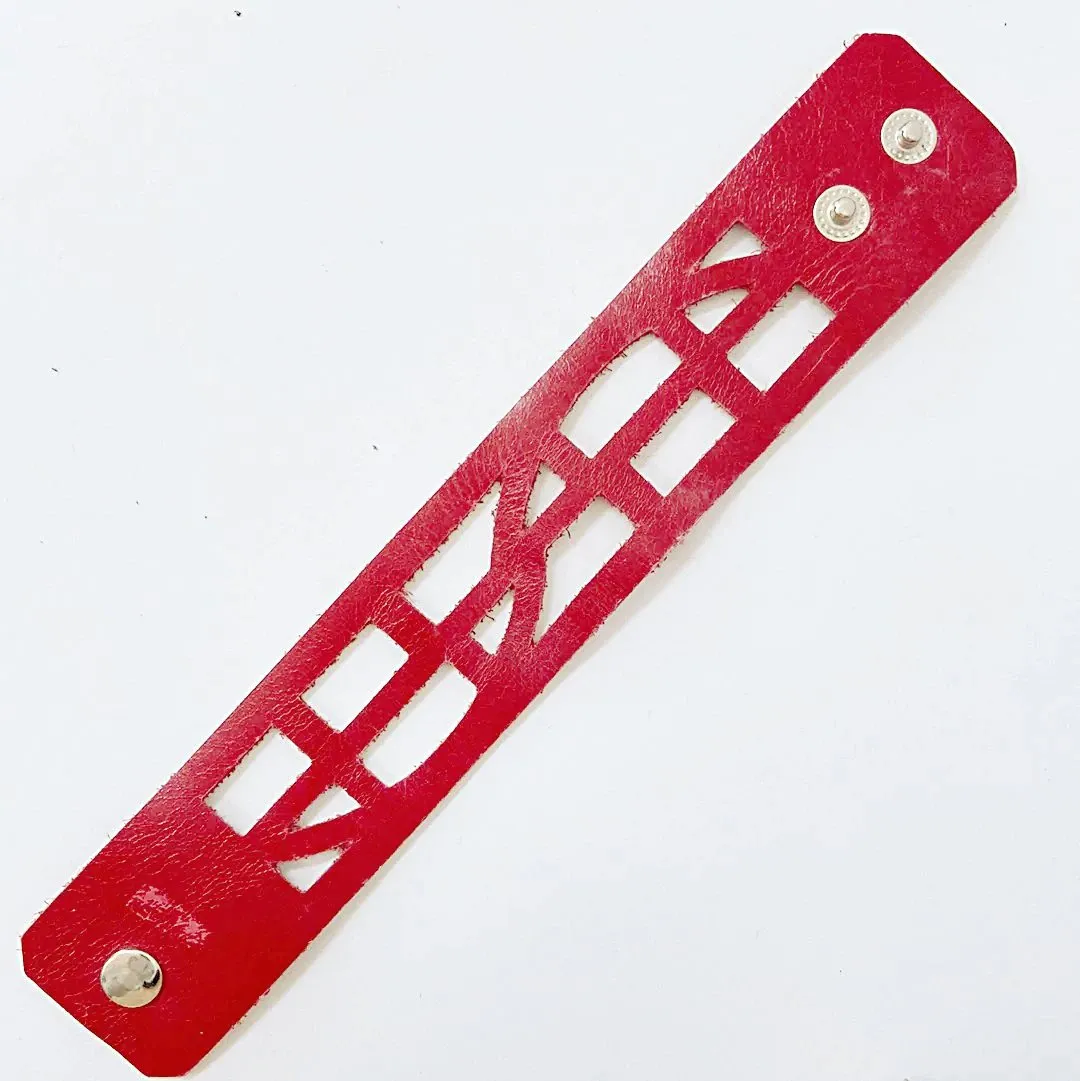 Cutout Leather Band - Optimist & Empowerment Design