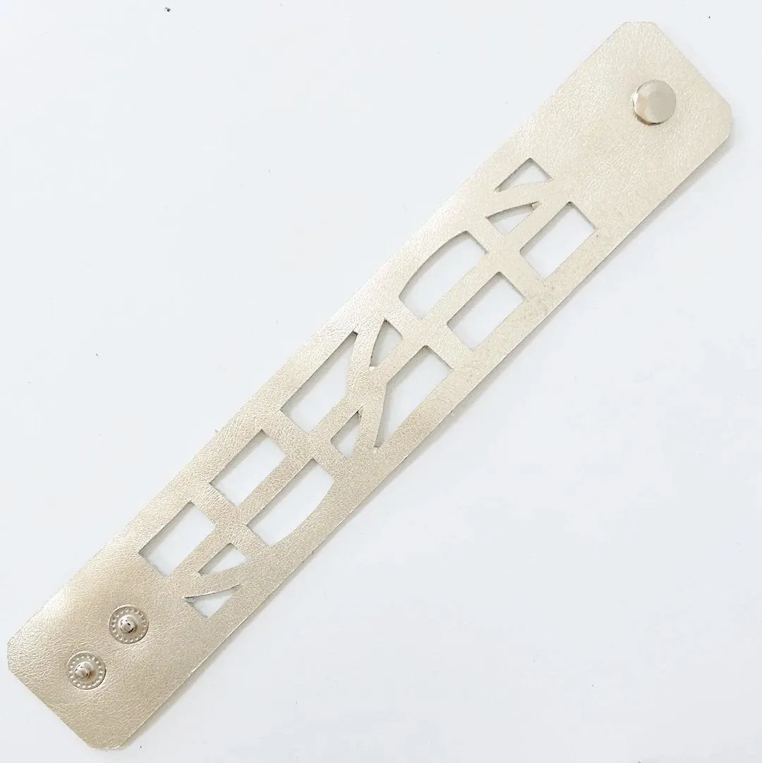 Cutout Leather Band - Optimist & Empowerment Design