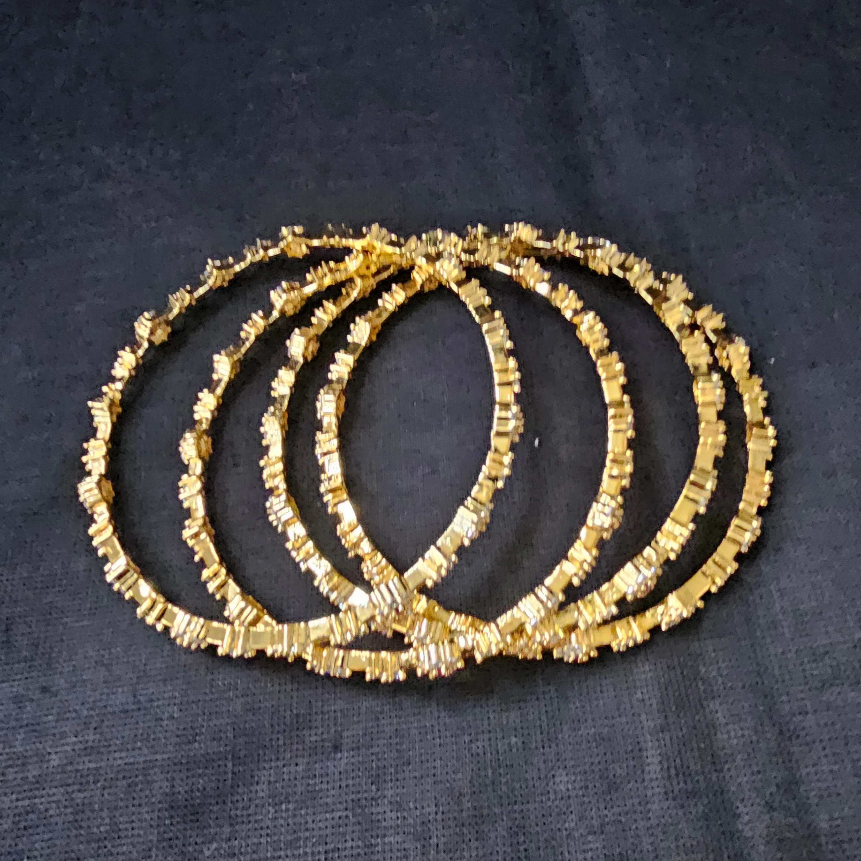 CZ 4 Bangles set