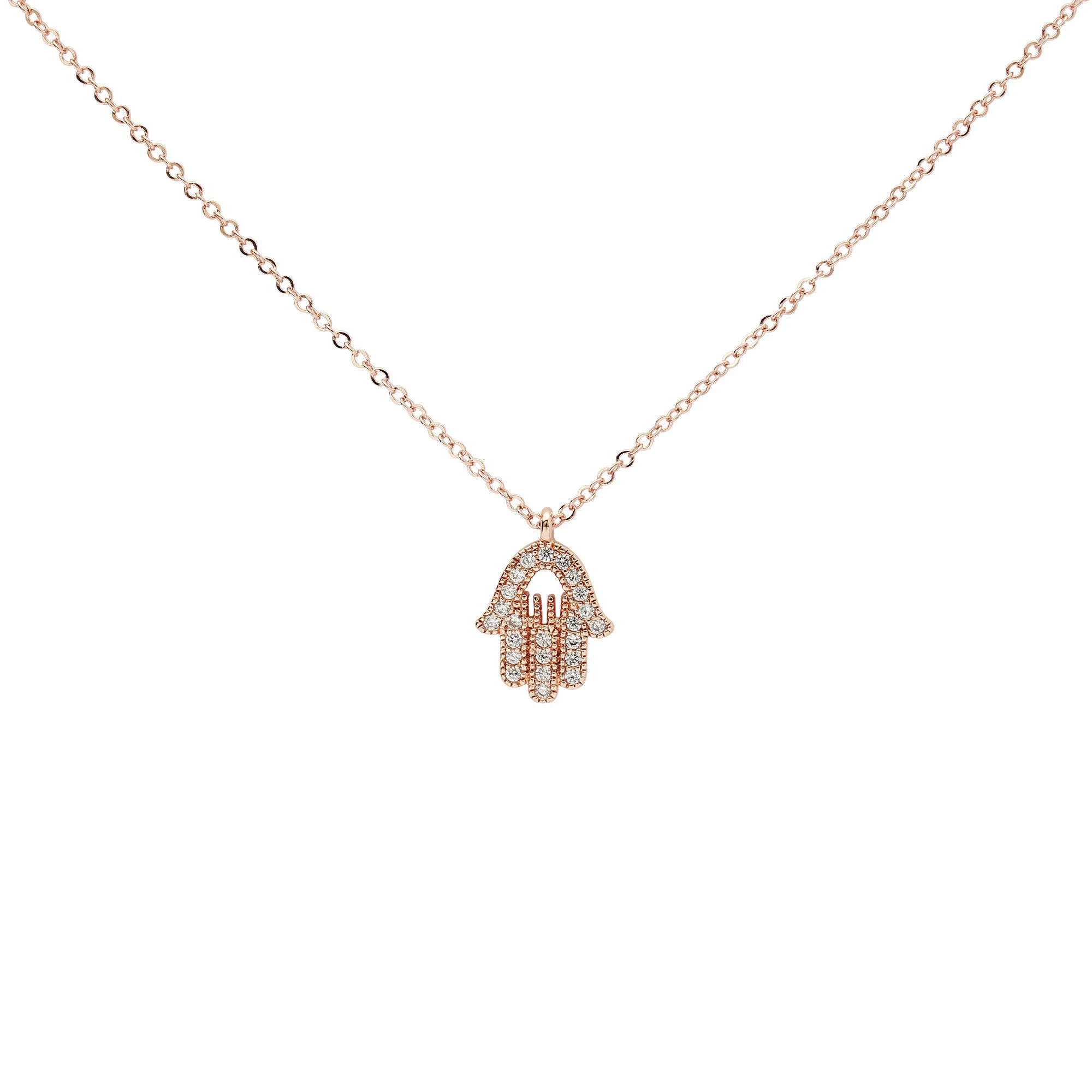 CZ Khamsa Necklace