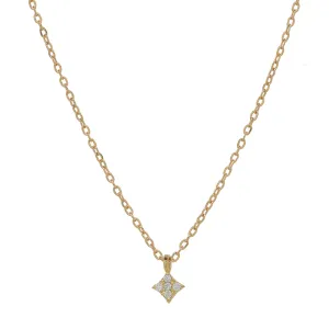 CZ Tiny Rhombus Necklace
