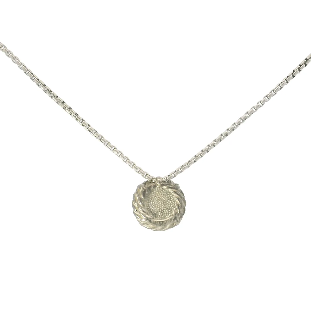 David Yurman Chatelaine Hematite Pendant Necklace