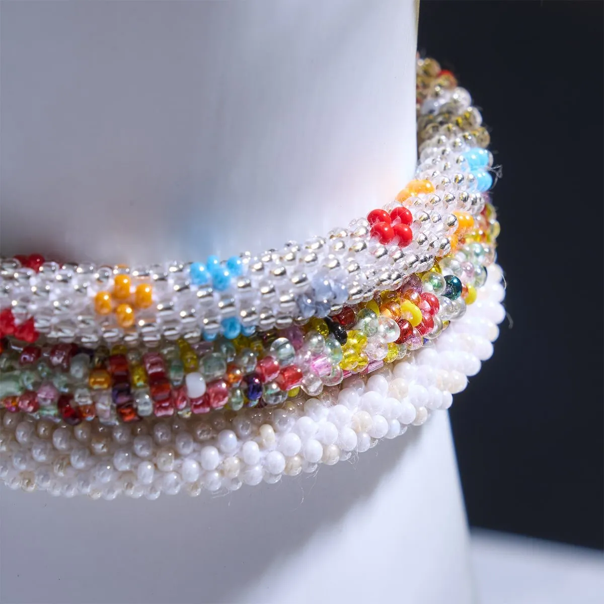 Denali Peaks | Himalayan Glass Bead Bracelet