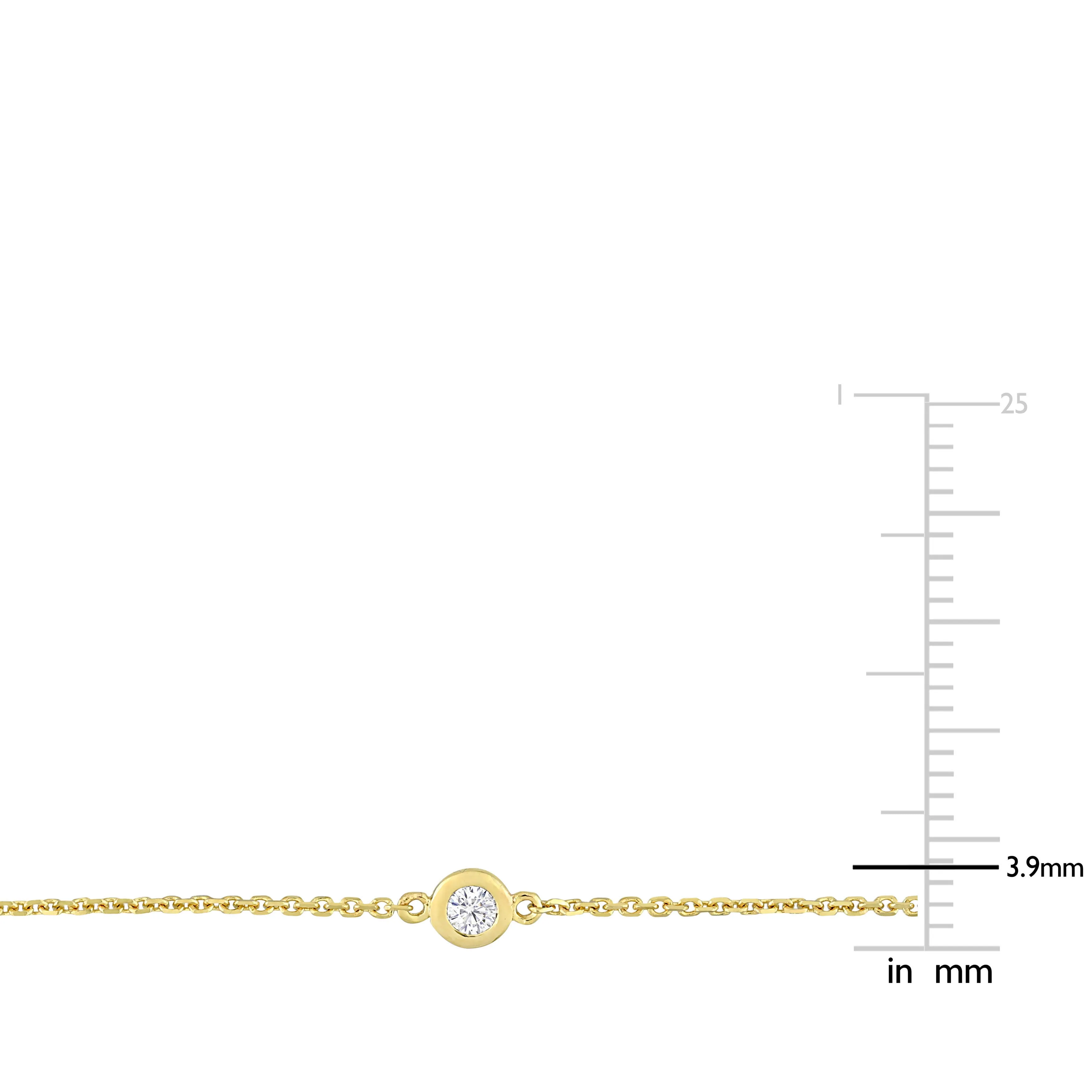 Diamond By The Yard Station Necklace 18"