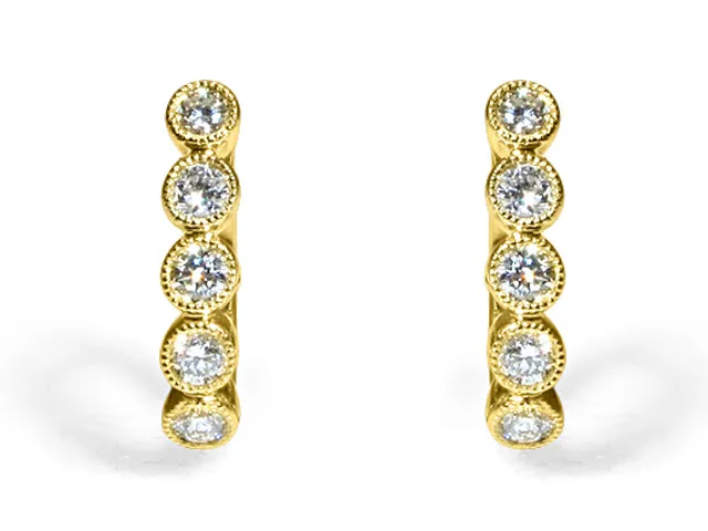 Diamond Huggie Earrings 0.43ctw