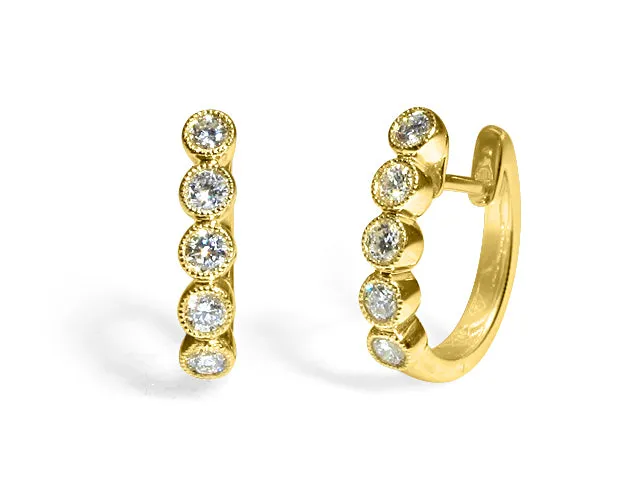 Diamond Huggie Earrings 0.43ctw