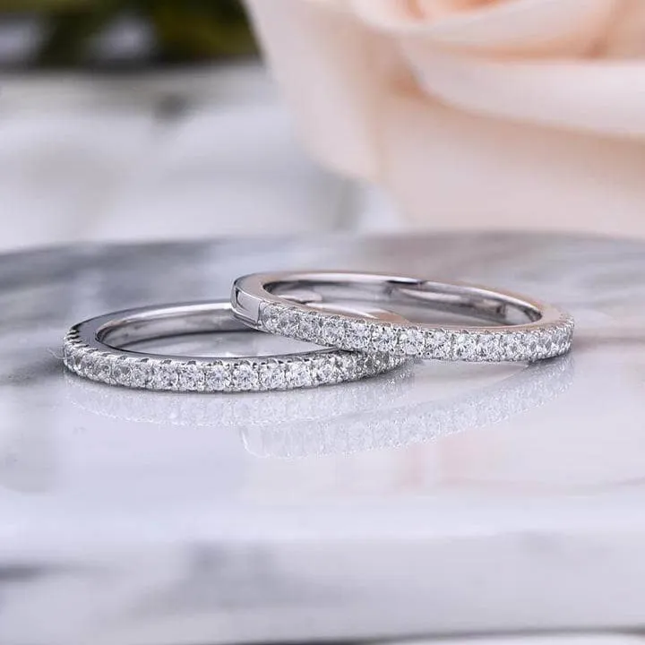 Double Halo Pear Cut 3-Pieces Wedding Set