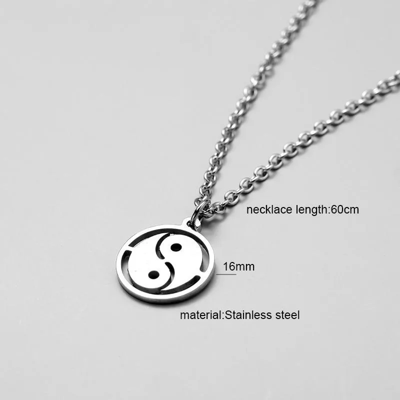 Elegant Modern Men Stainless Steel Necklace For Women and Men Simple Long Chain Rectangular pendant Necklace Statement Couples Choker Gifts
