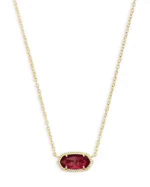 ELISA SHORT PENDANT NECKLACE GOLD CLEAR BERRY