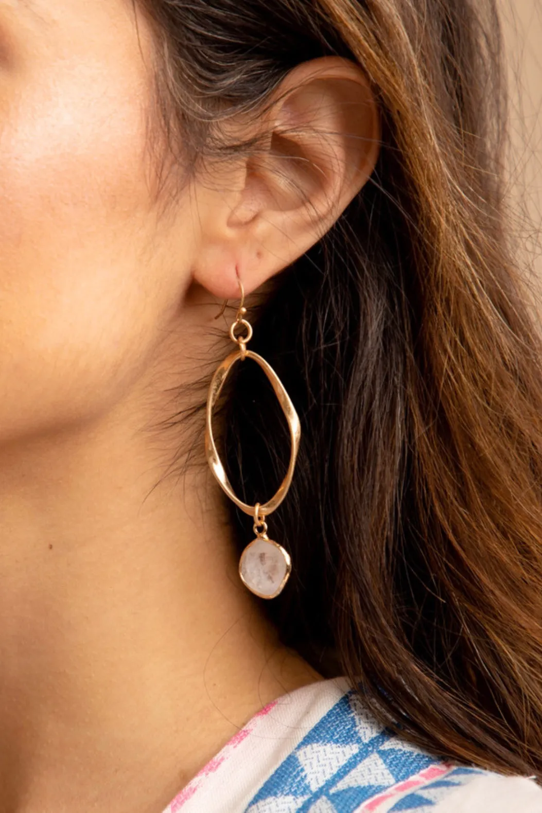 Ella Gemstone Drop Earrings