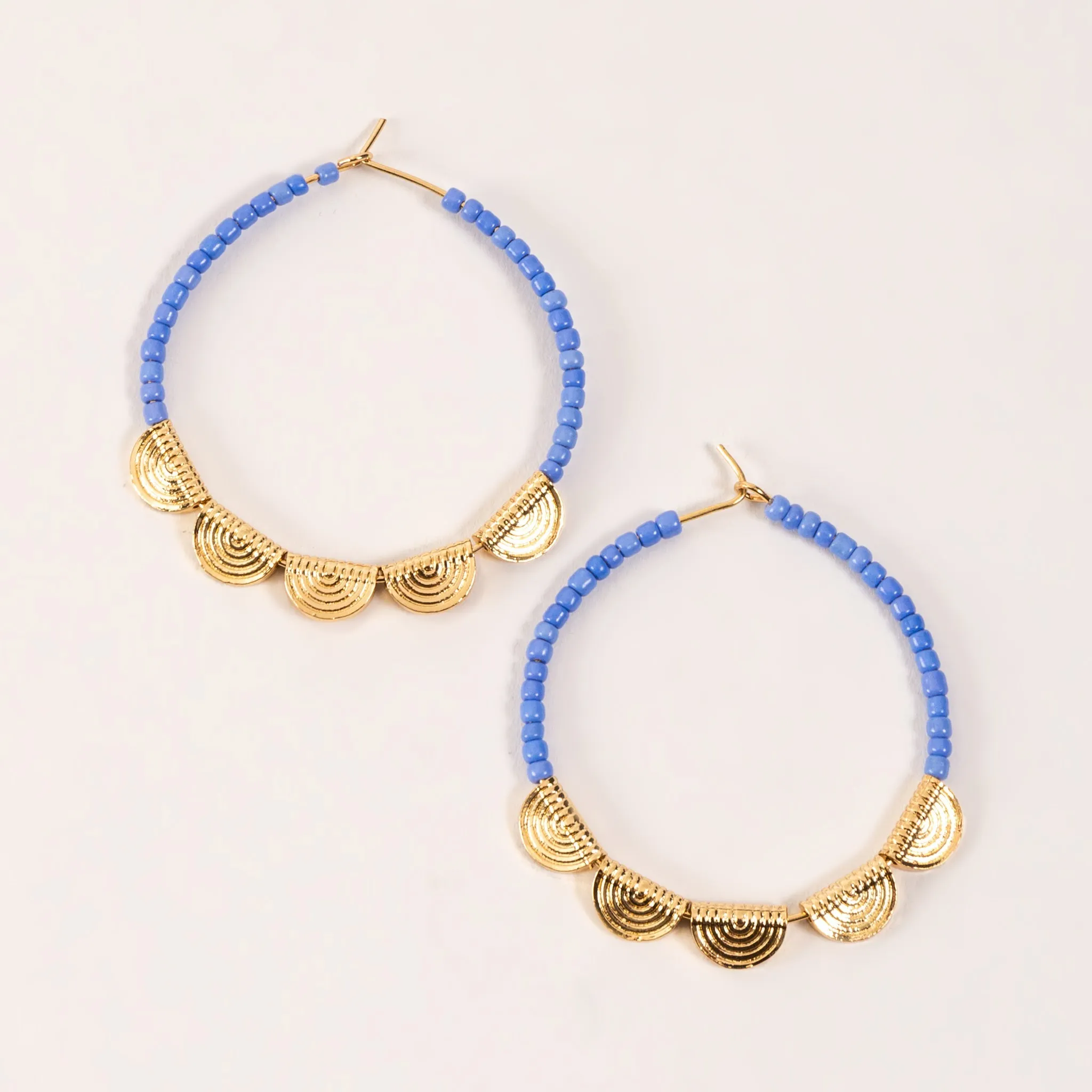 Elsie & Zoey Ashli Beaded Filigree Hoop Earrings