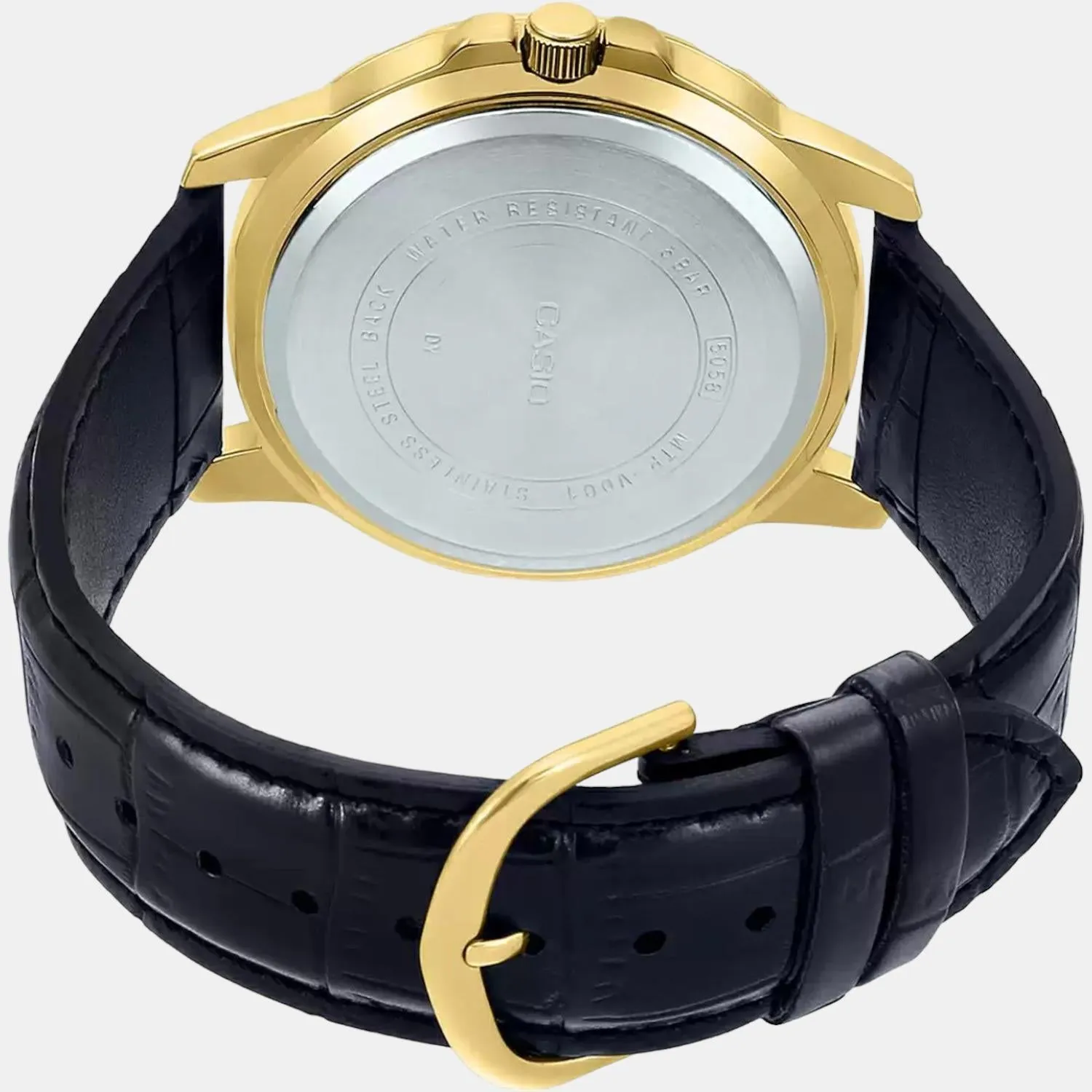 Enticer Men's Analog Leather Watch A1369 - MTP-VD01GL-1EVUDF