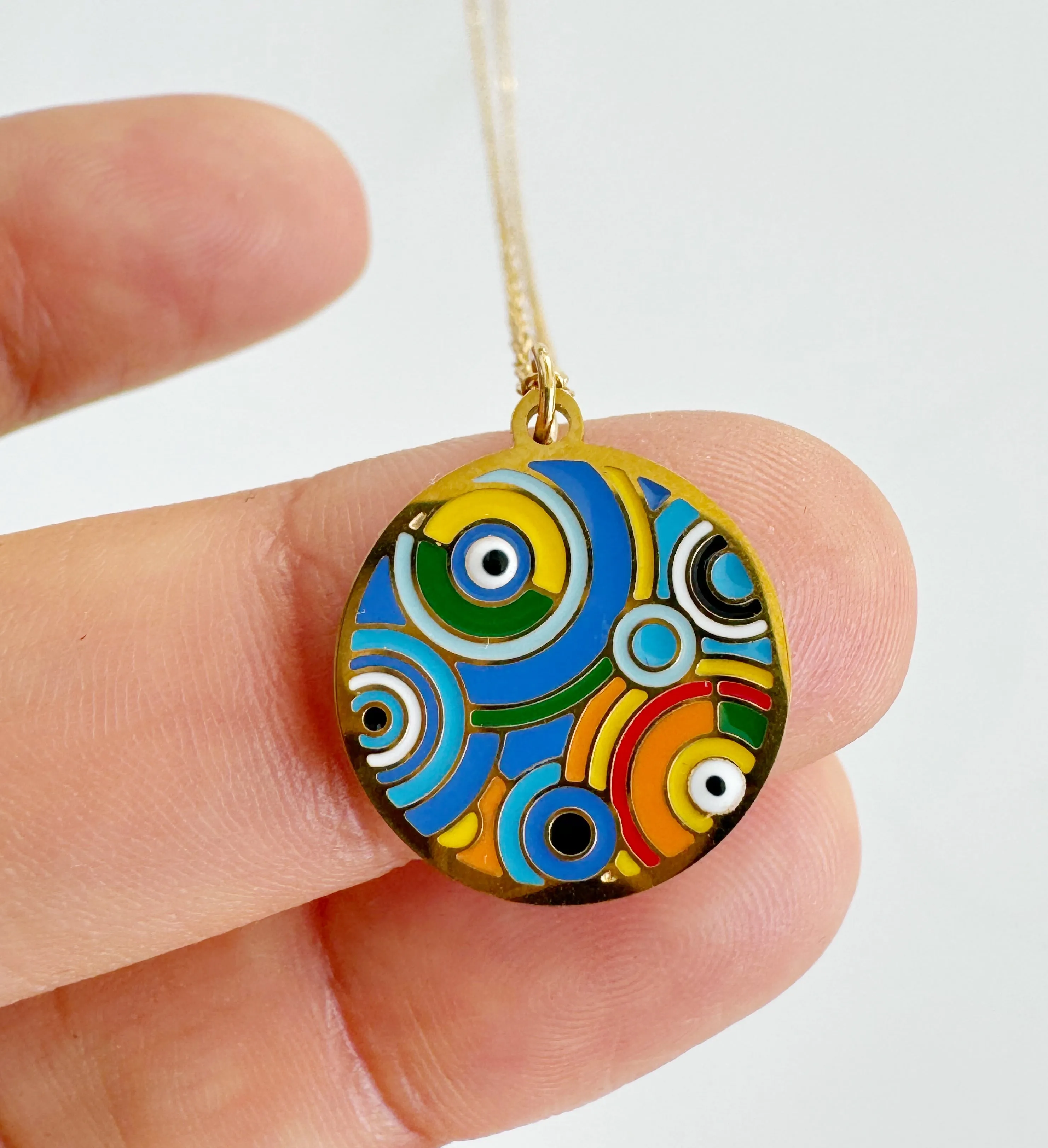 Evil Eye Art Necklaces