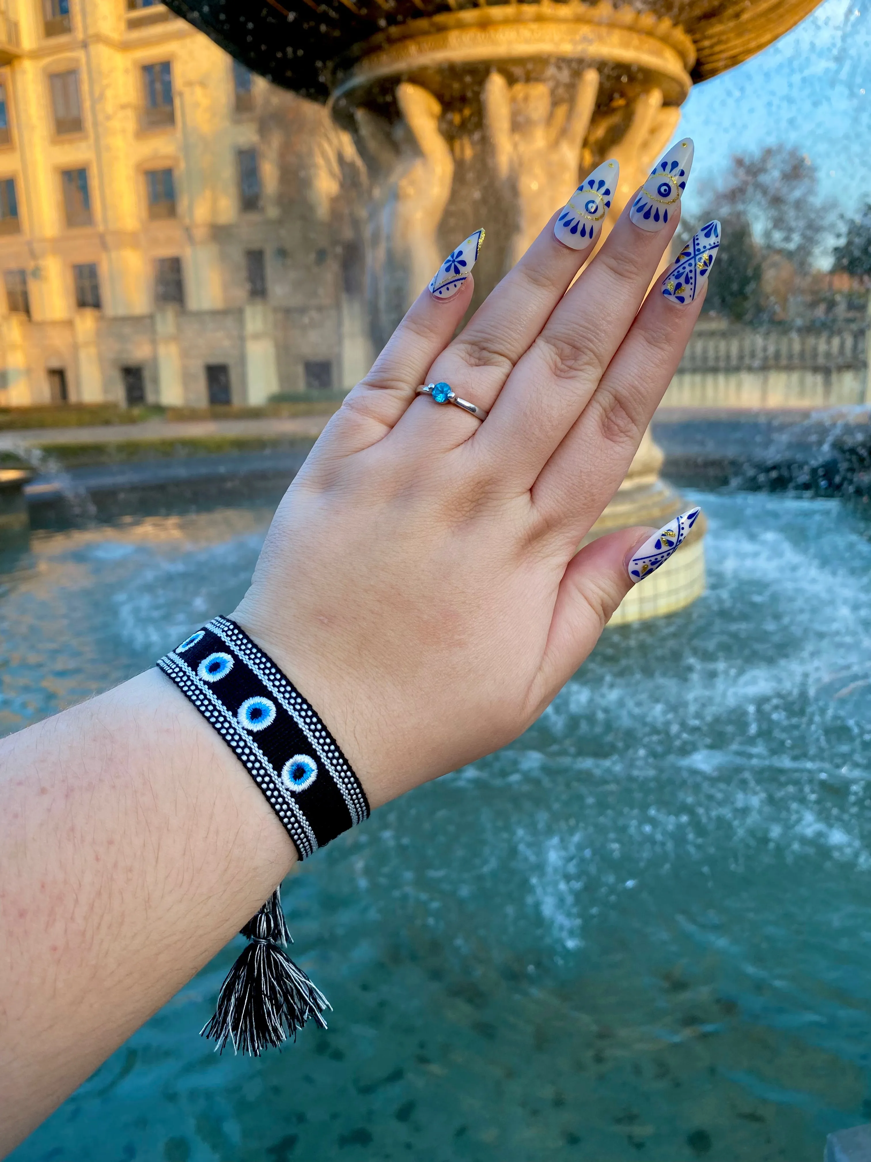 Evil Eye Thick Woven Bracelets