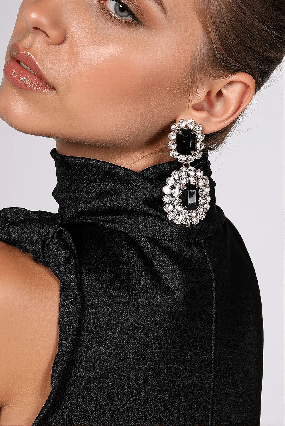Fabiana Rectangular Gemstone Earrings