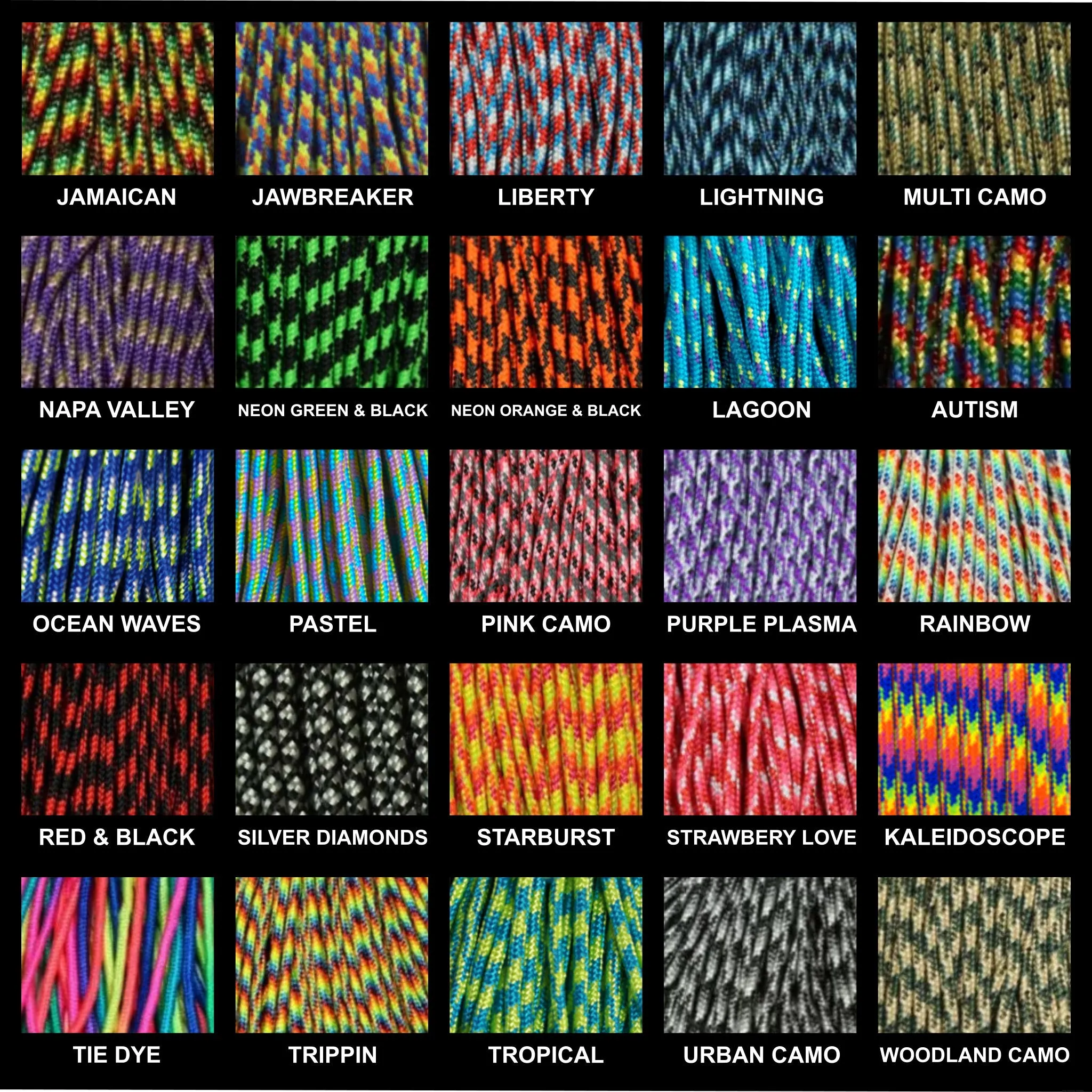 Florida Strong Hurricane Helene Thin 275 Paracord Bracelet for Kids & Adults