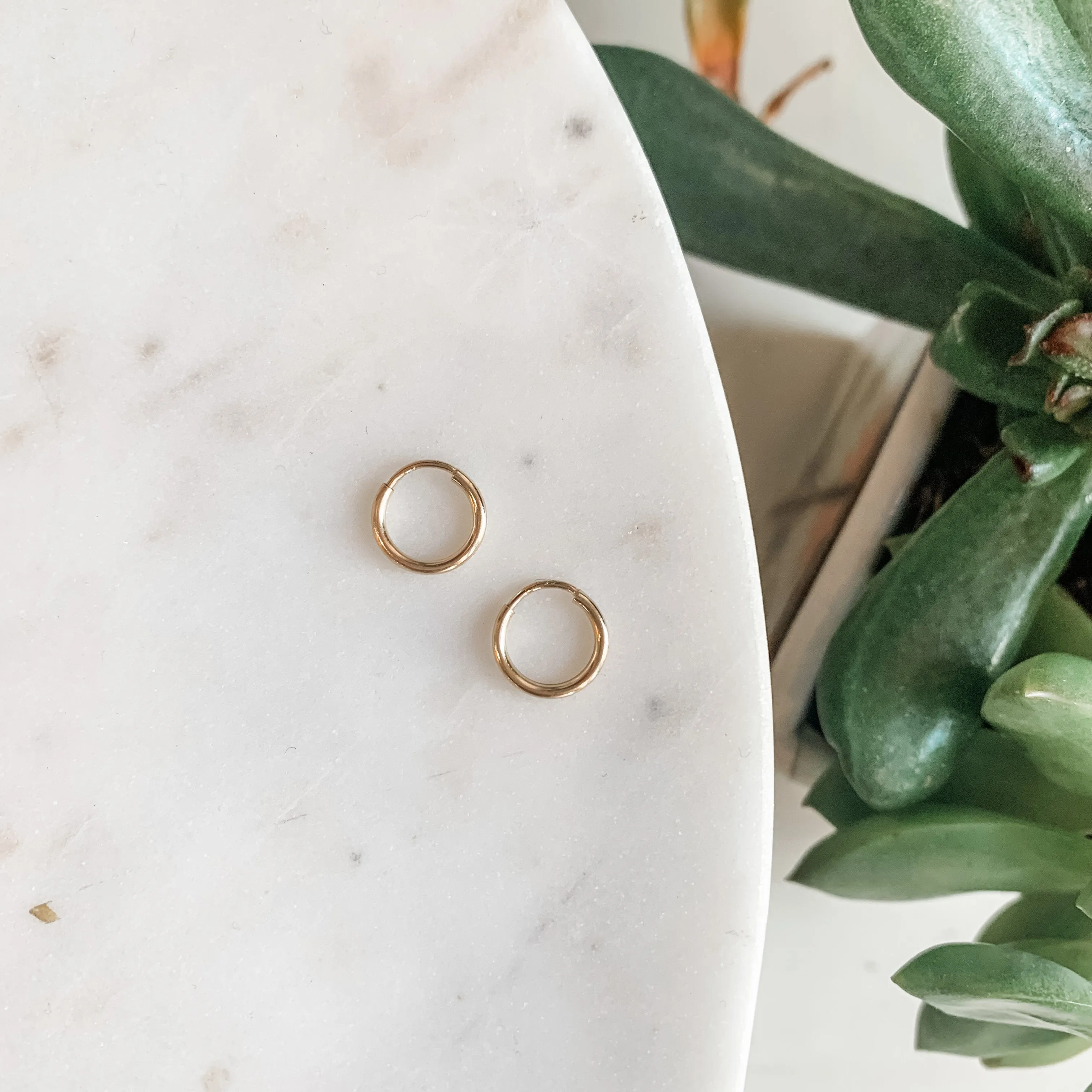 Forever Hoops Tiny 14k Gold