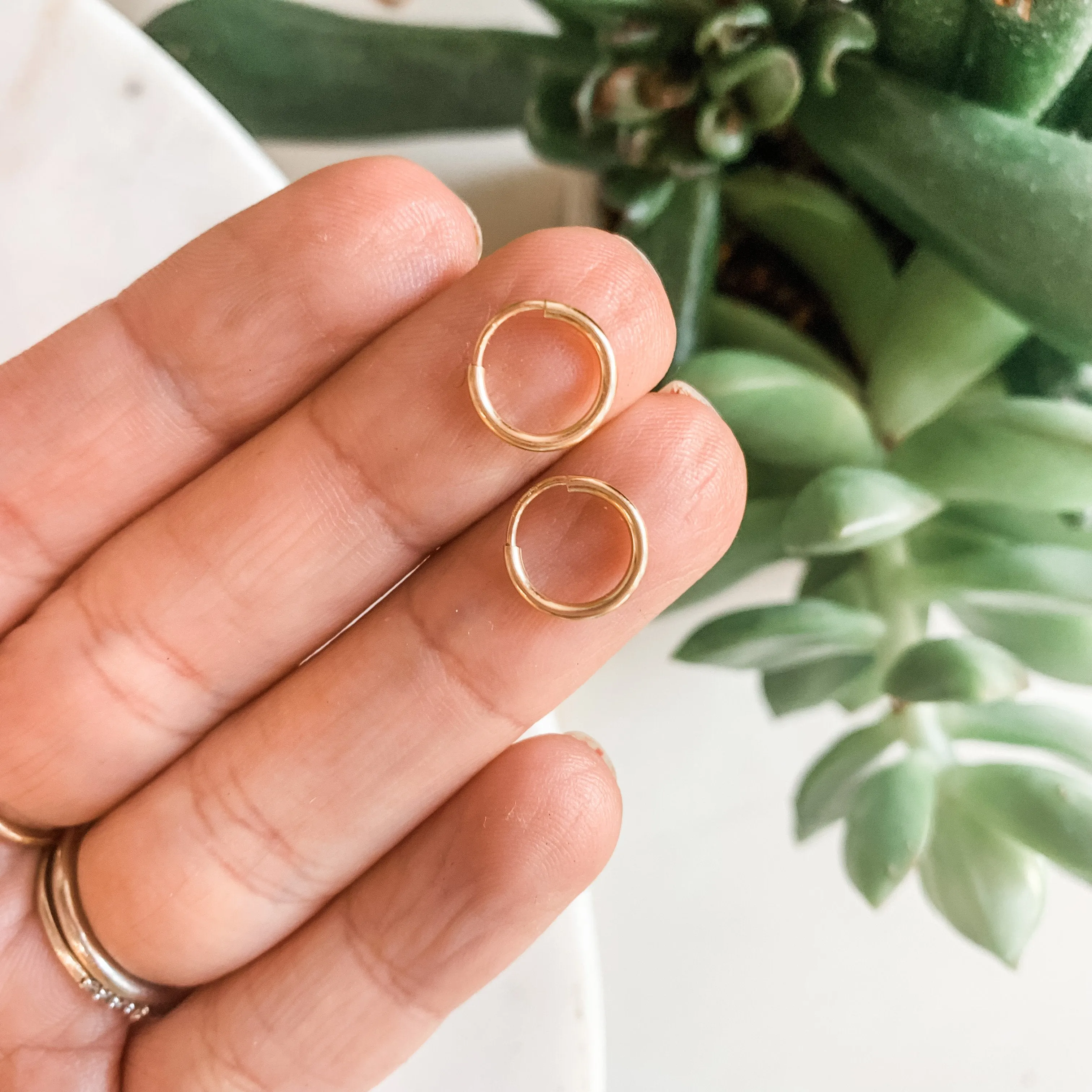 Forever Hoops Tiny 14k Gold