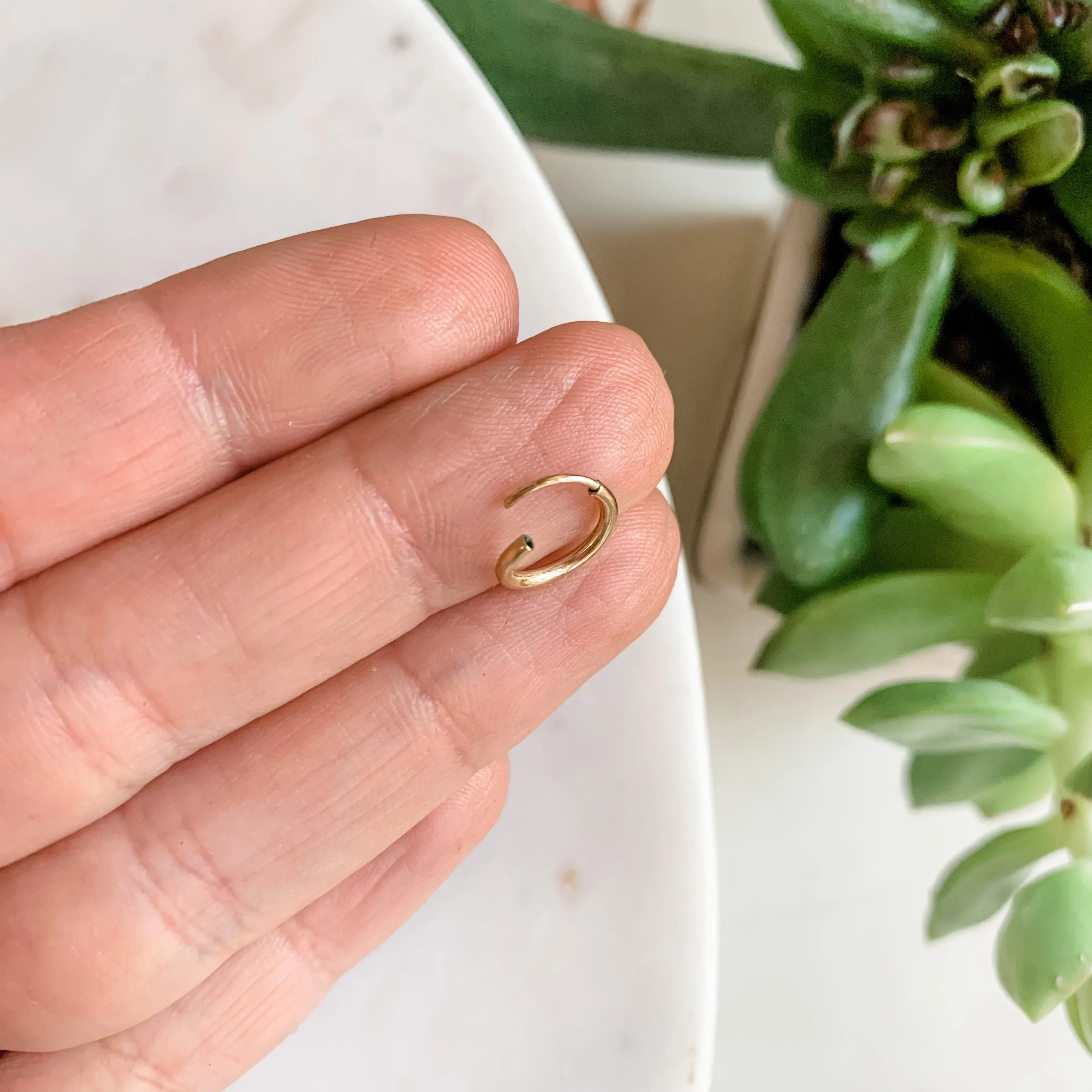 Forever Hoops Tiny 14k Gold