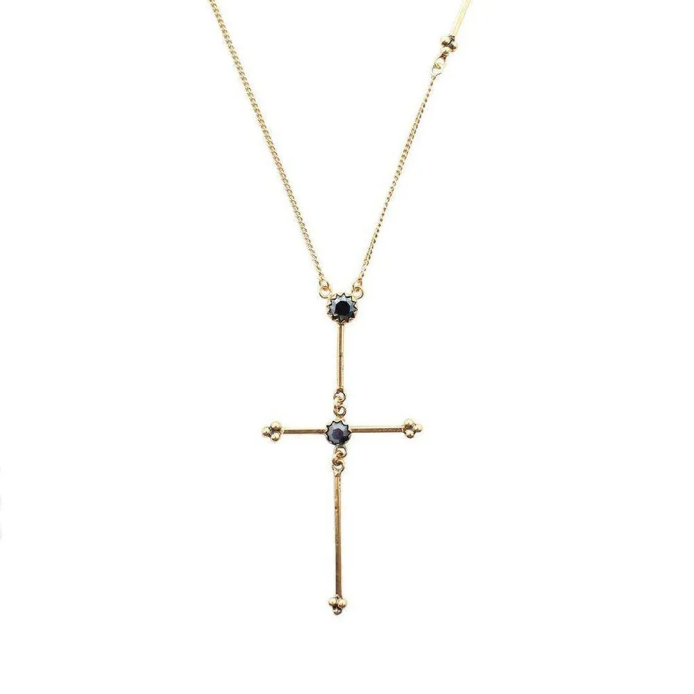 Garland Cross Necklace
