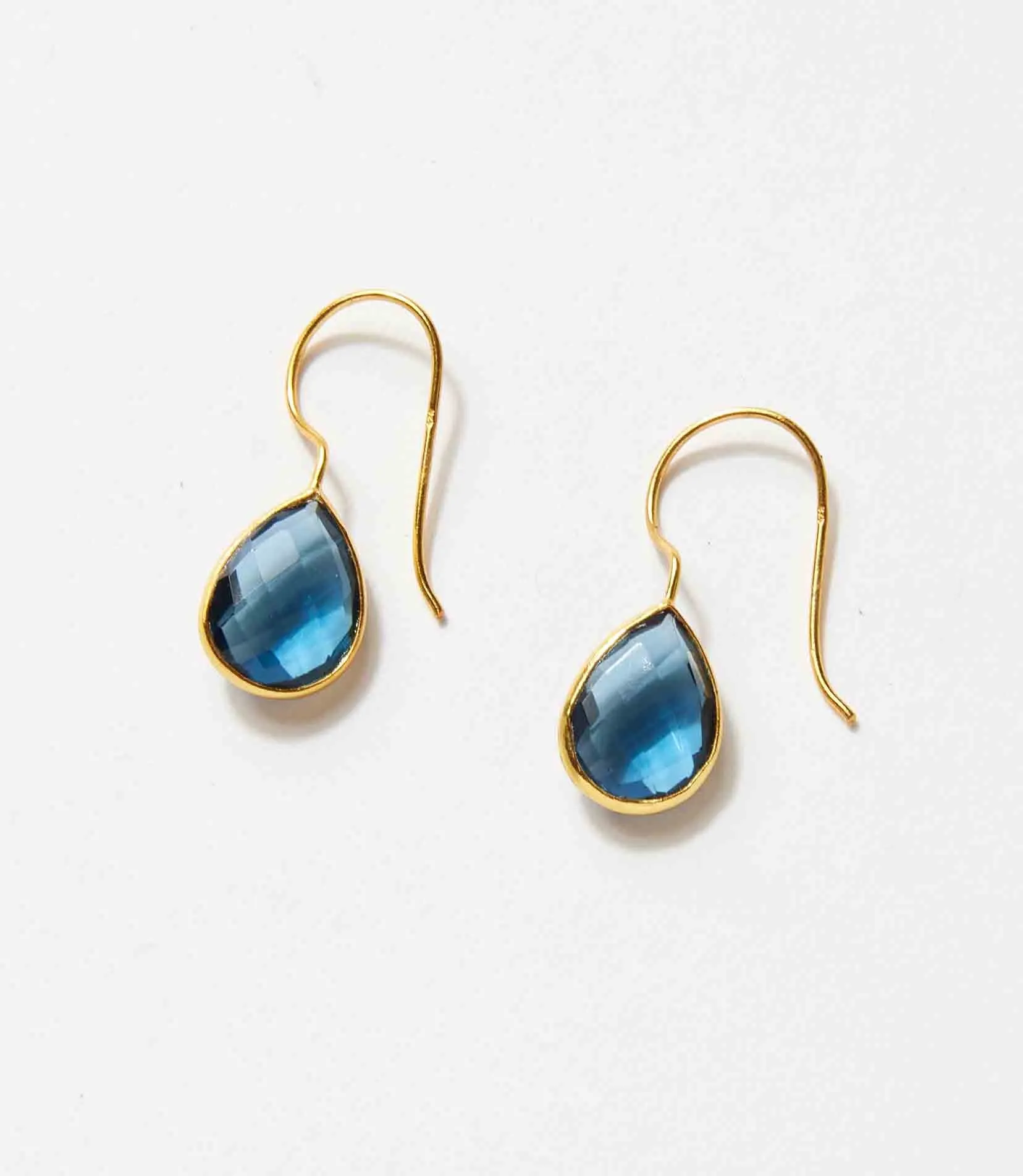 Gemstone Teardrop Earrings