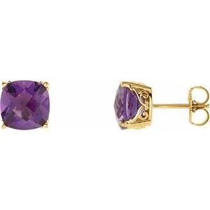 Genuine Amethyst Earrings
