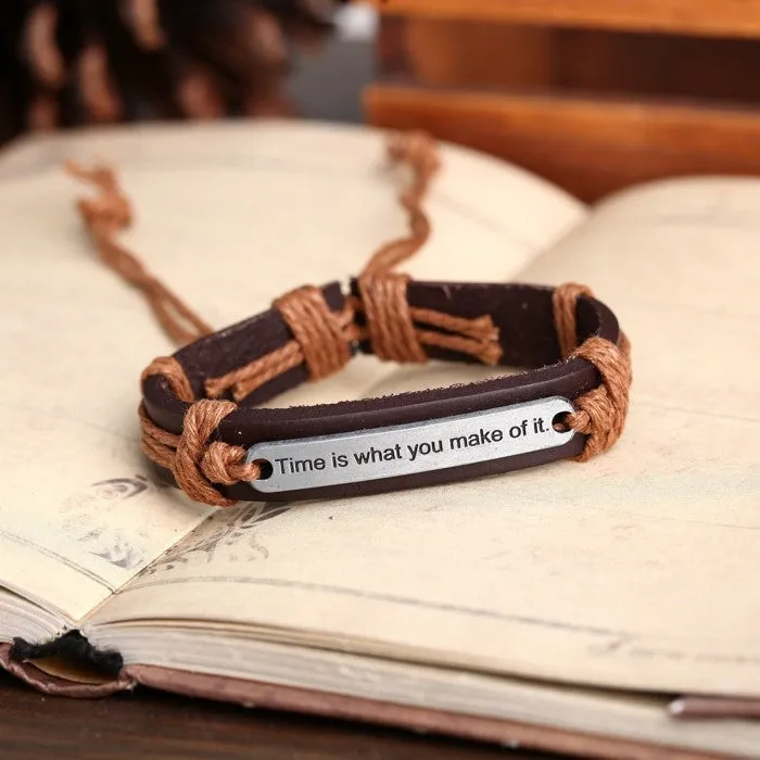 Genuine Leather Bracelets Charm Bracelet Men Bracelets for Women Wristband Bracelet Jewelry