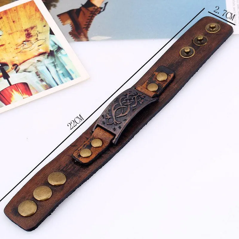 Genuine Leather Wrap Bracelets