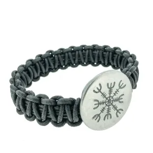 Ægishjálmur - Helm of Awe bracelet oxidised matt
