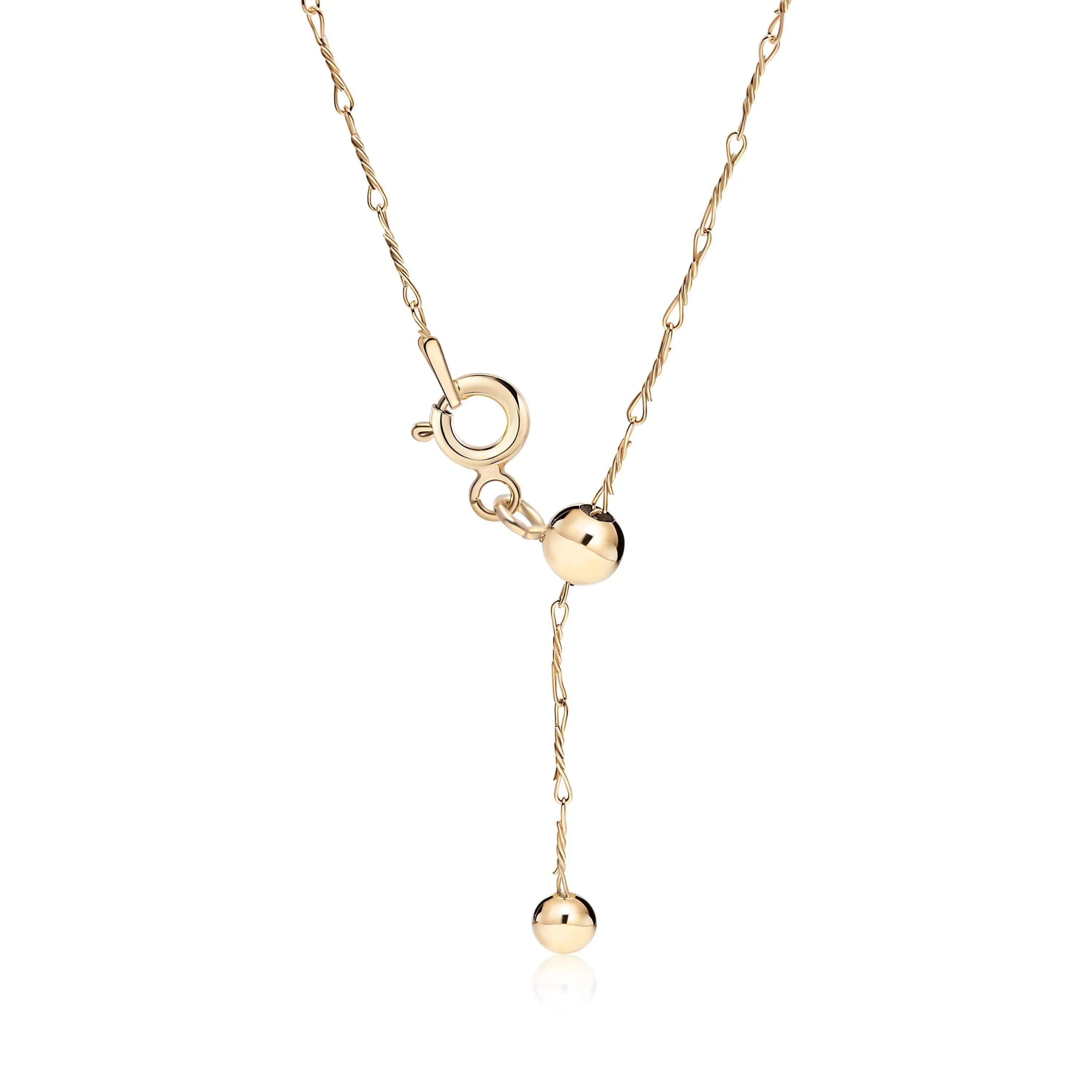 Gold Dainty Twist Layering Chain Necklace - 18K Gold Vermeil