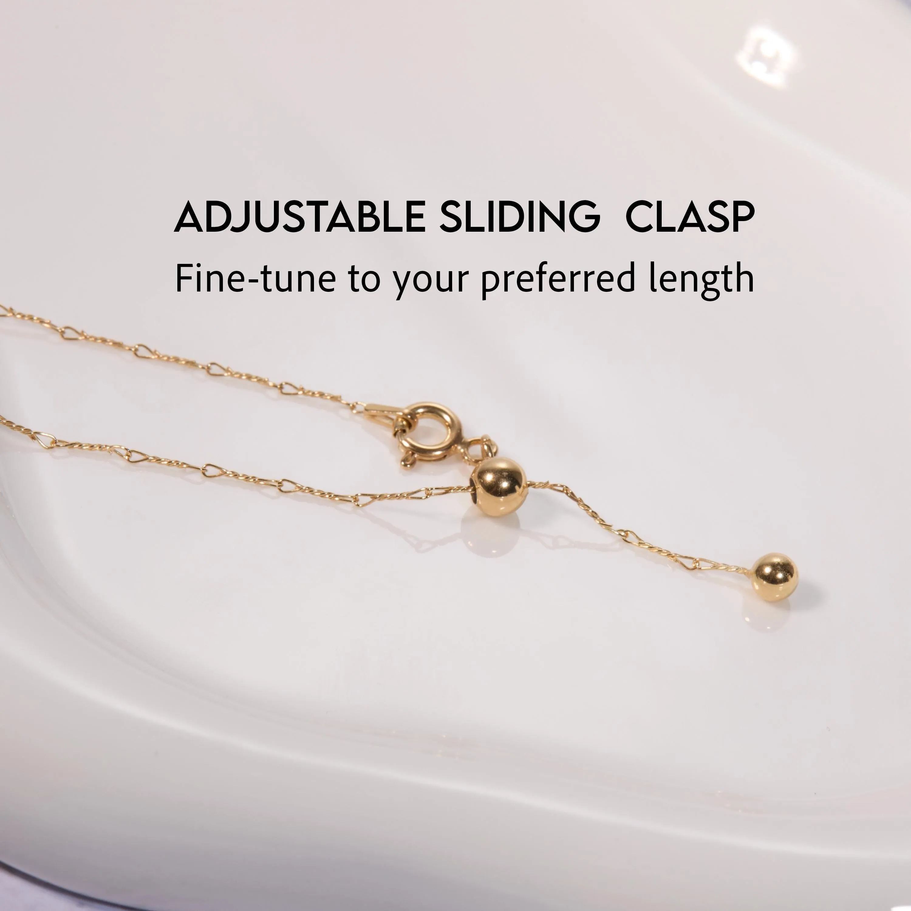 Gold Dainty Twist Layering Chain Necklace - 18K Gold Vermeil