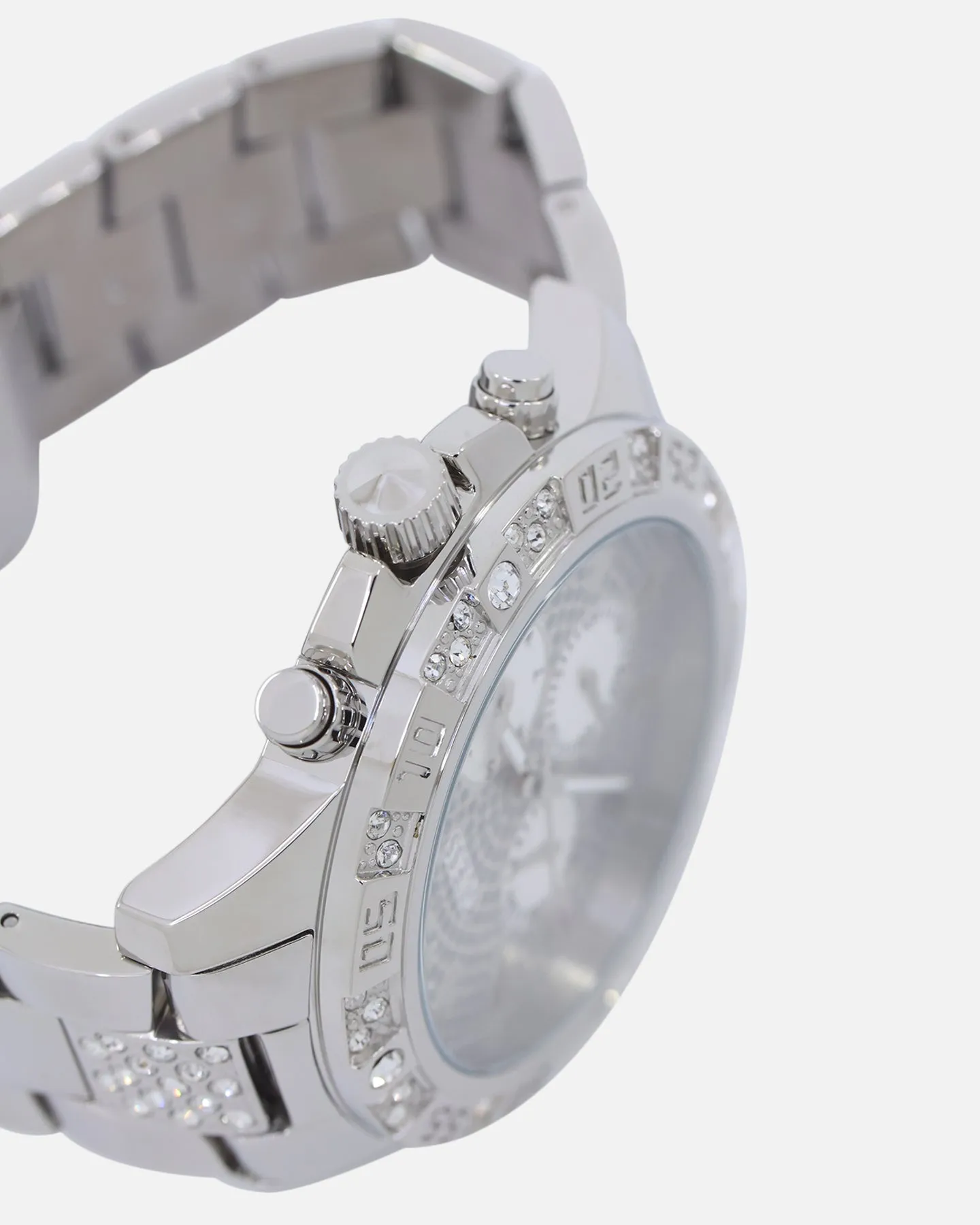 Guess Mainline Majesty Crystal Watch Silver