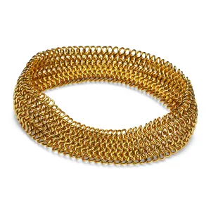 Guinevere Seven Row Bracelet in 22K Nectar Gold