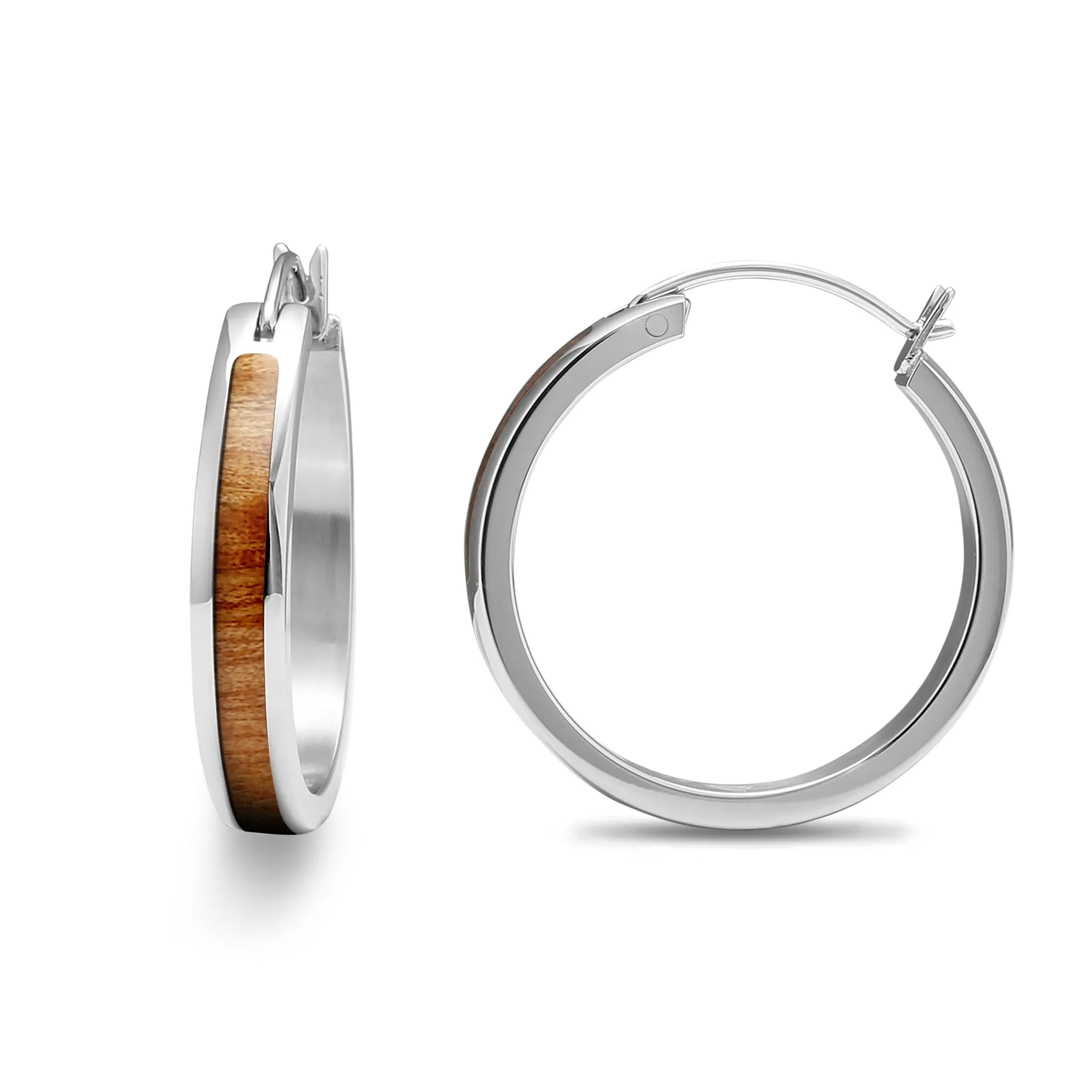 Gum Burl Hoop Earrings