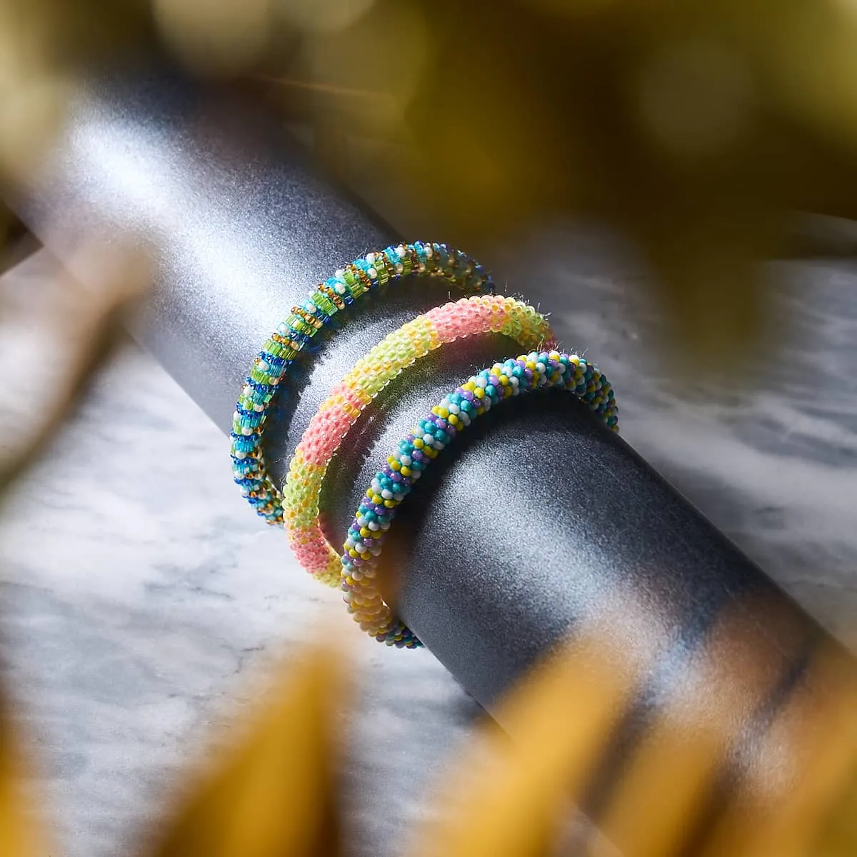 Hard Candy | Himalayan Glass Bead Bracelet