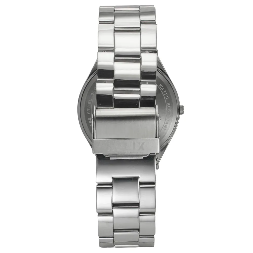 Helix By Timex Orange Round Analog Stainless Steel Watch Men -TW060HG01T
