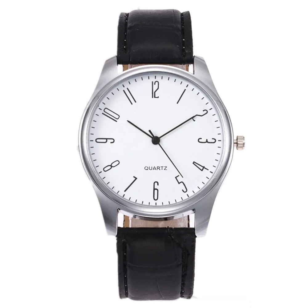 Hot Sale 2018 Mens Watches Simple Business Fashion Leather Quartz Wrist Watch Minimalist Style Mens Watches Clock Kol Saati