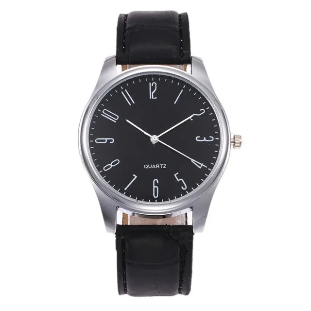 Hot Sale 2018 Mens Watches Simple Business Fashion Leather Quartz Wrist Watch Minimalist Style Mens Watches Clock Kol Saati